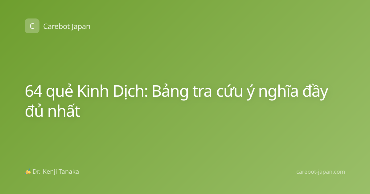 64 quẻ Kinh Dịch: Bảng tra cứu ý nghĩa đầy đủ nhất