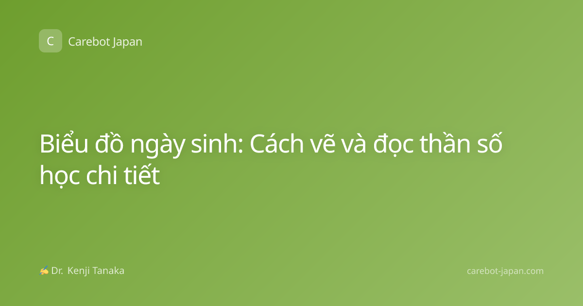 Biểu đồ ngày sinh: Cách vẽ và đọc thần số học chi tiết
