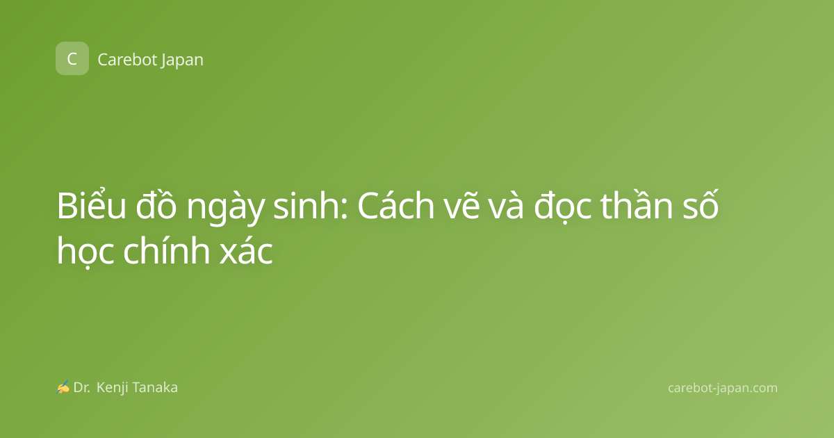 Biểu đồ ngày sinh: Cách vẽ và đọc thần số học chính xác
