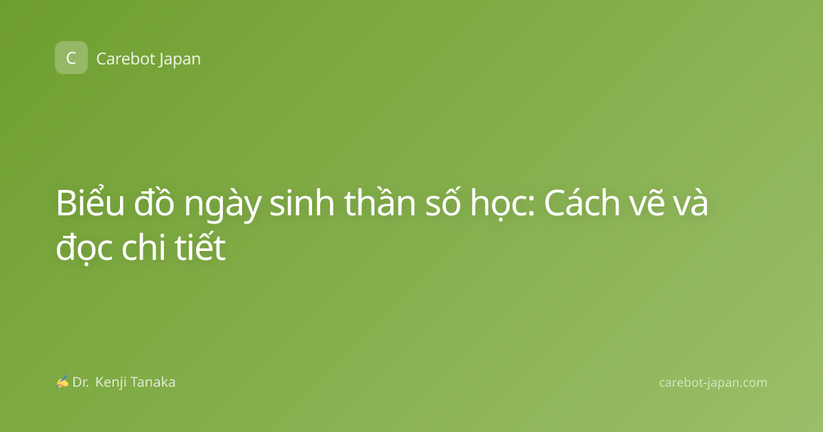 Biểu đồ ngày sinh thần số học: Cách vẽ và đọc chi tiết