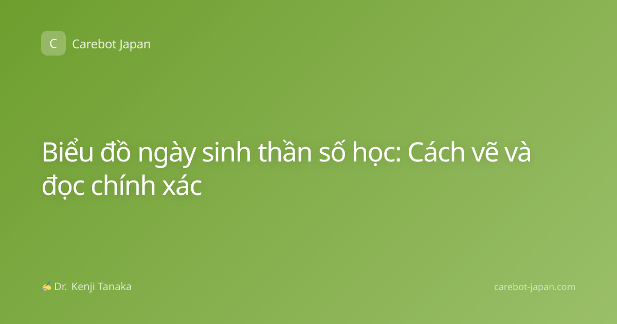 Biểu đồ ngày sinh thần số học: Cách vẽ và đọc chính xác