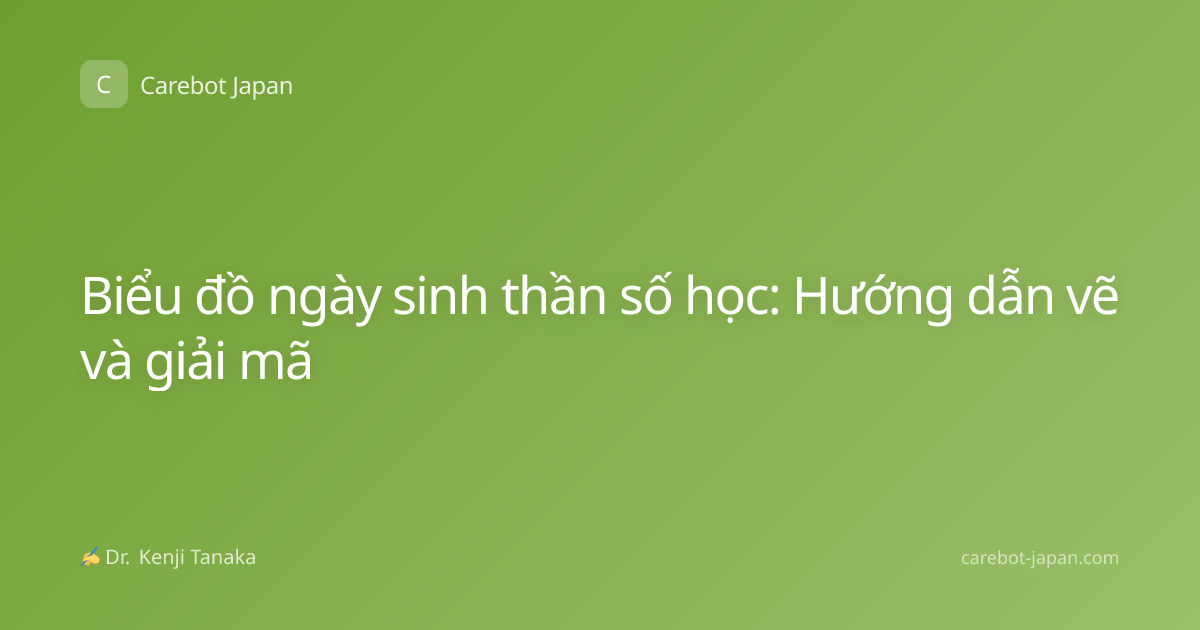 Biểu đồ ngày sinh thần số học: Hướng dẫn vẽ và giải mã
