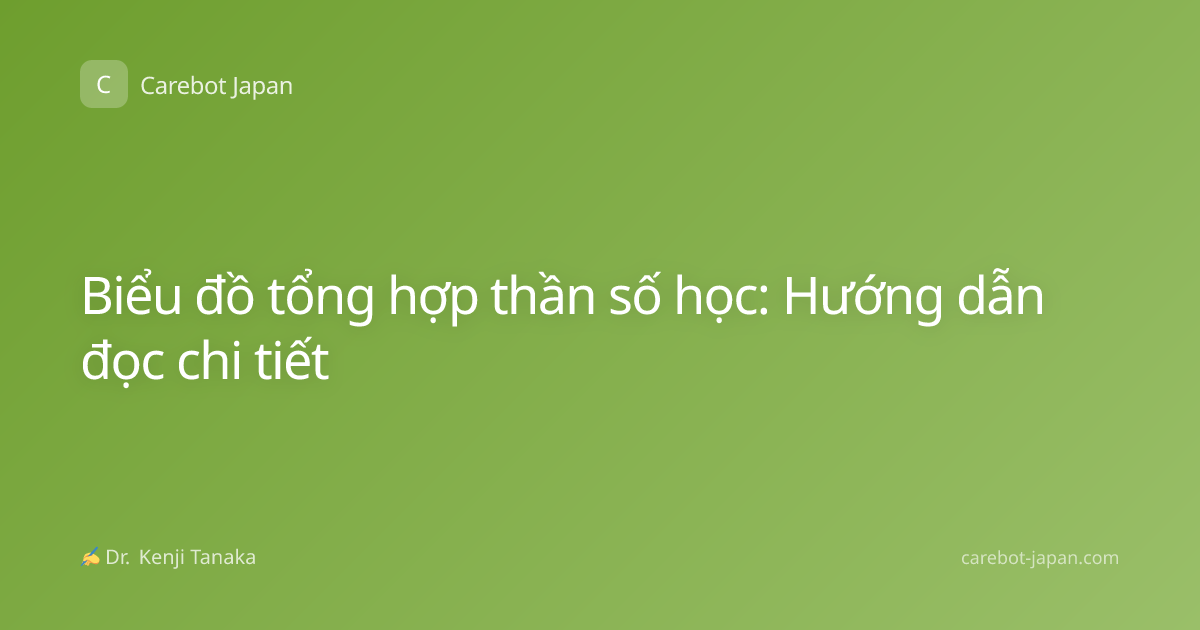 Biểu đồ tổng hợp thần số học: Hướng dẫn đọc chi tiết