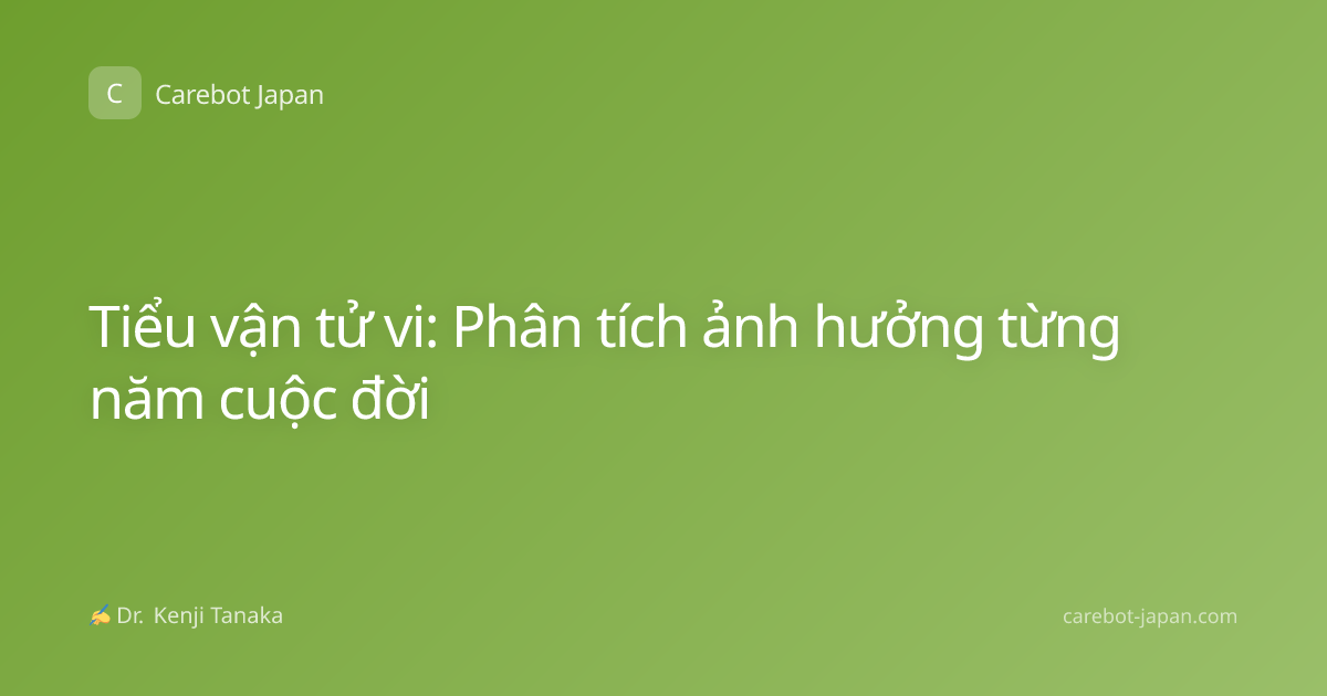 Tiểu vận tử vi: Phân tích ảnh hưởng từng năm cuộc đời